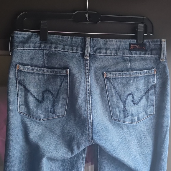 Women’s Blue Denim Jeans - Classic Straight Fit - Picture 6 of 7